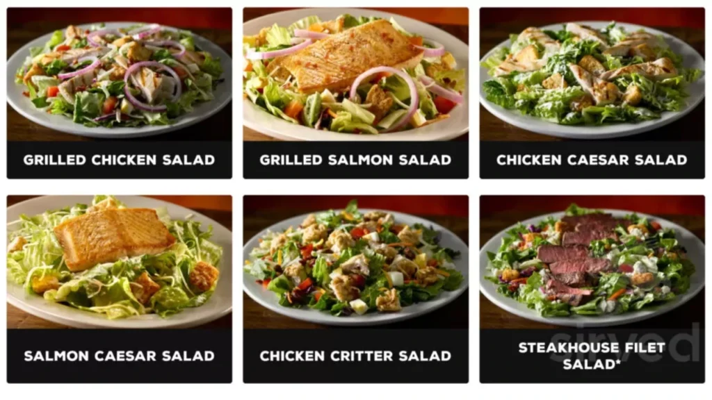 Full Menu With prices Salad