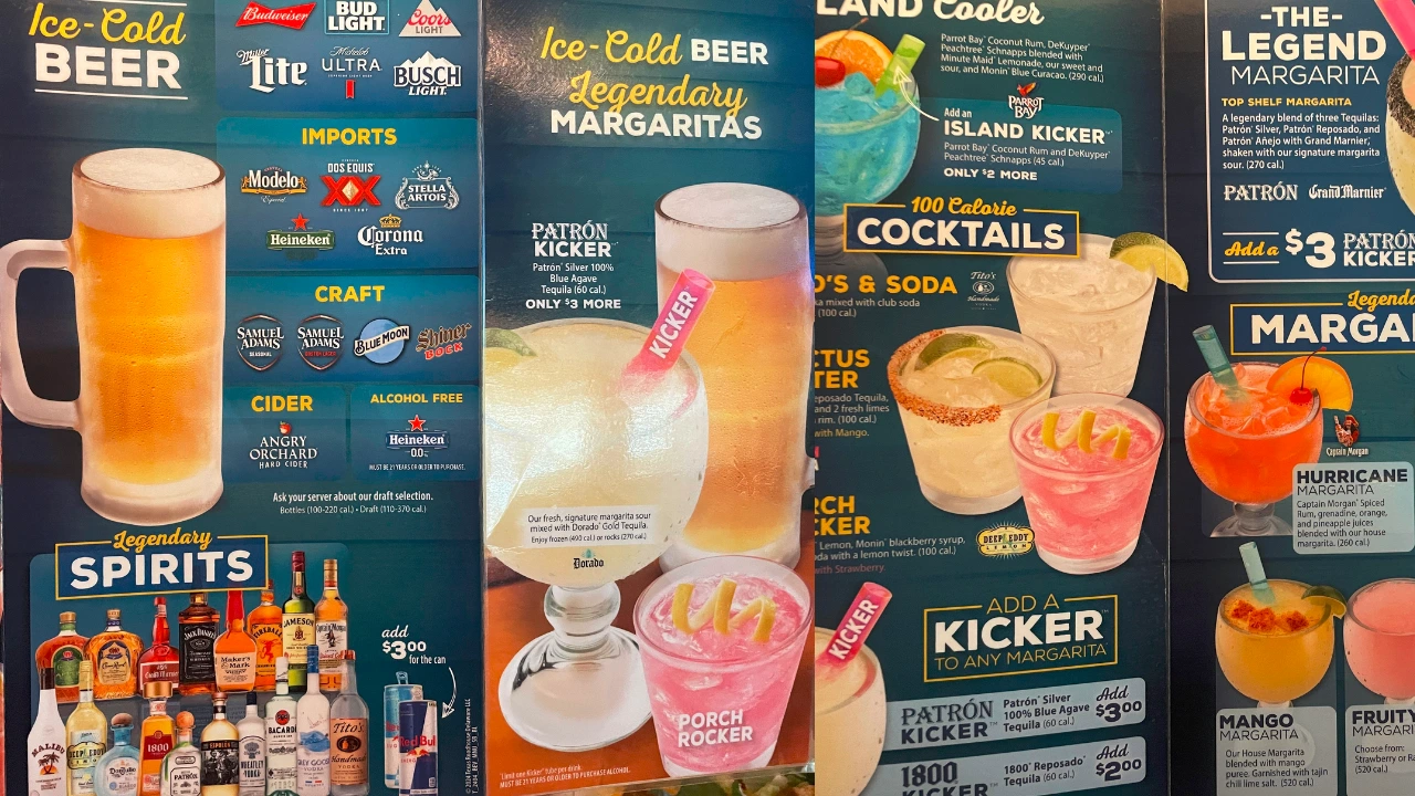 Texas Roadhouse Alcohol Menu